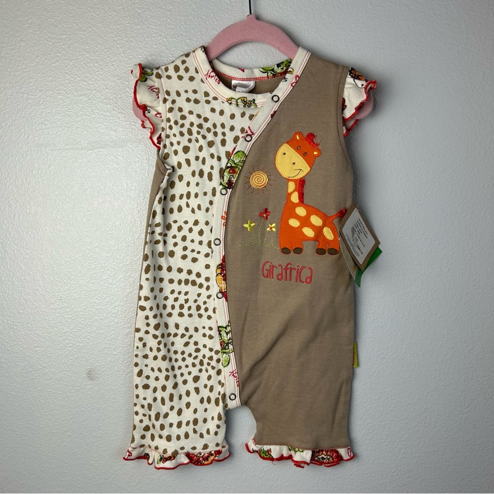 Hooligans Giraffe Baby Romper Size 18/24